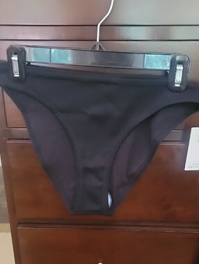 NWT Womens Black Good American Bikini Bottom Size M